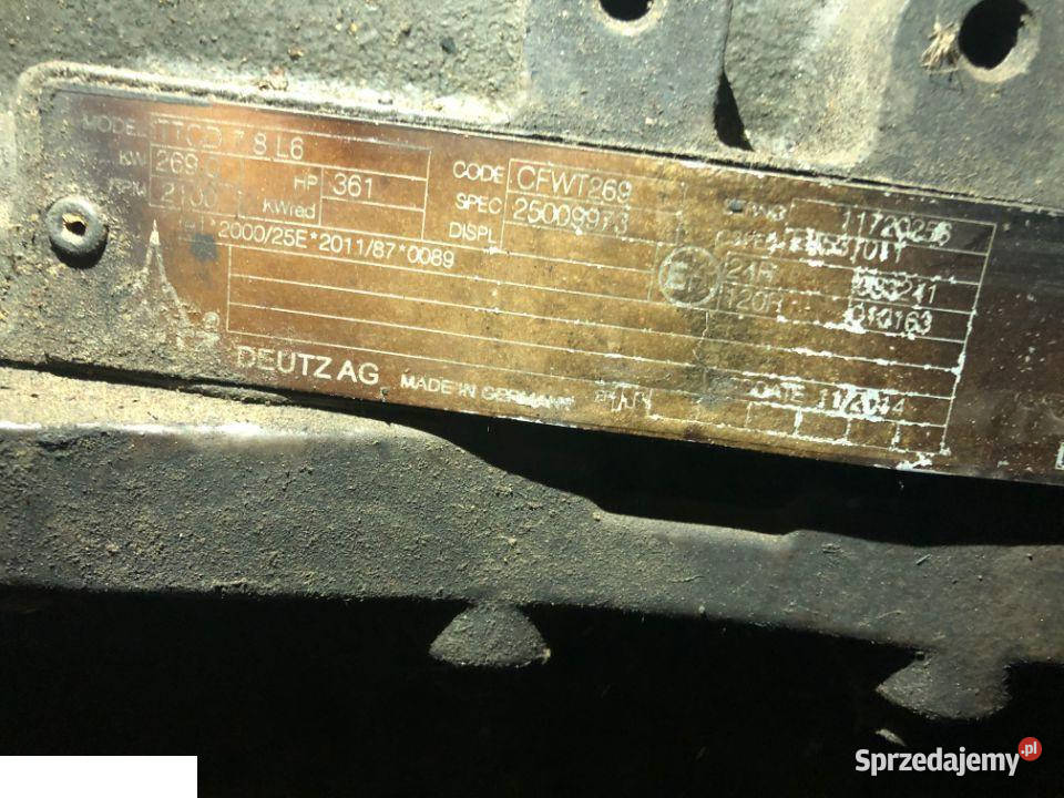 Fendt 936 Silnik TTCD 78 l6 silnik części Pozostałe