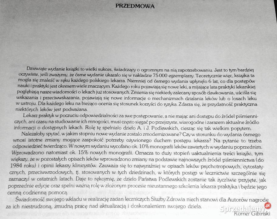 Leki współczesnej terapii J K Podlewski Chełm