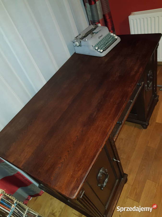 Piękne biurko dębowe antyk Szczecin