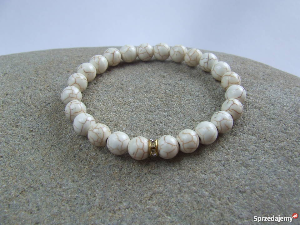 Bransoletka z turkusuturkus białyz Biżuteria dla Pań Stalowa Wola