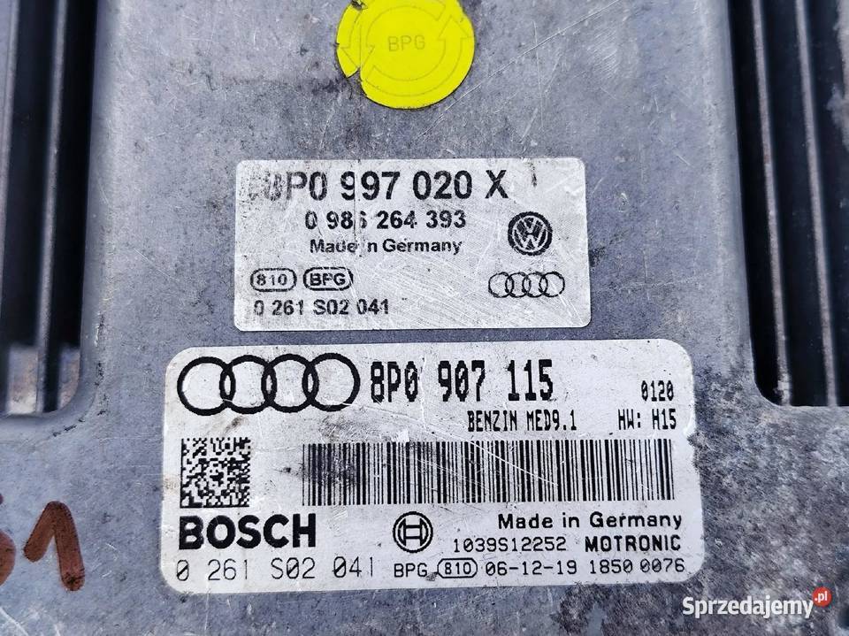 Audi A3 8P STEROWNIK KOMPUTER SILNIKA 20TFSI Przemęt