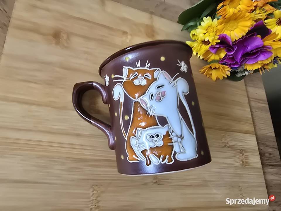 Ekskluzywny Ręcznie Malowany Kubek Ceramiczny