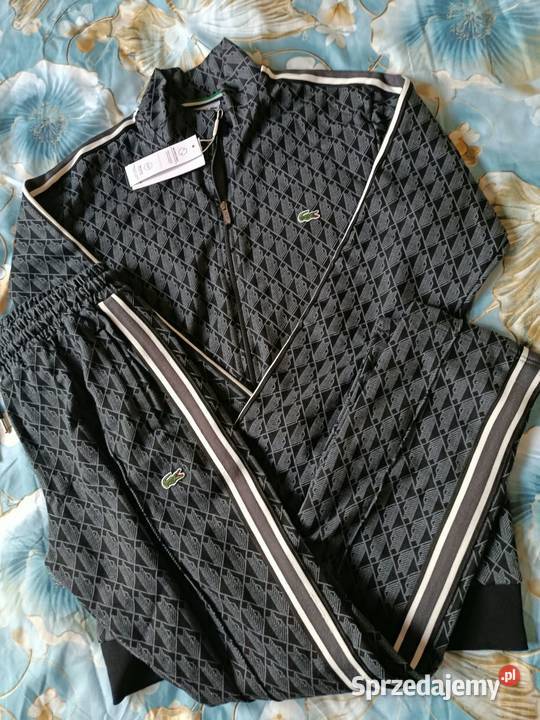Komplet dresowy Lacoste Monogram wygodny XXL Odzież codzienna podlaskie