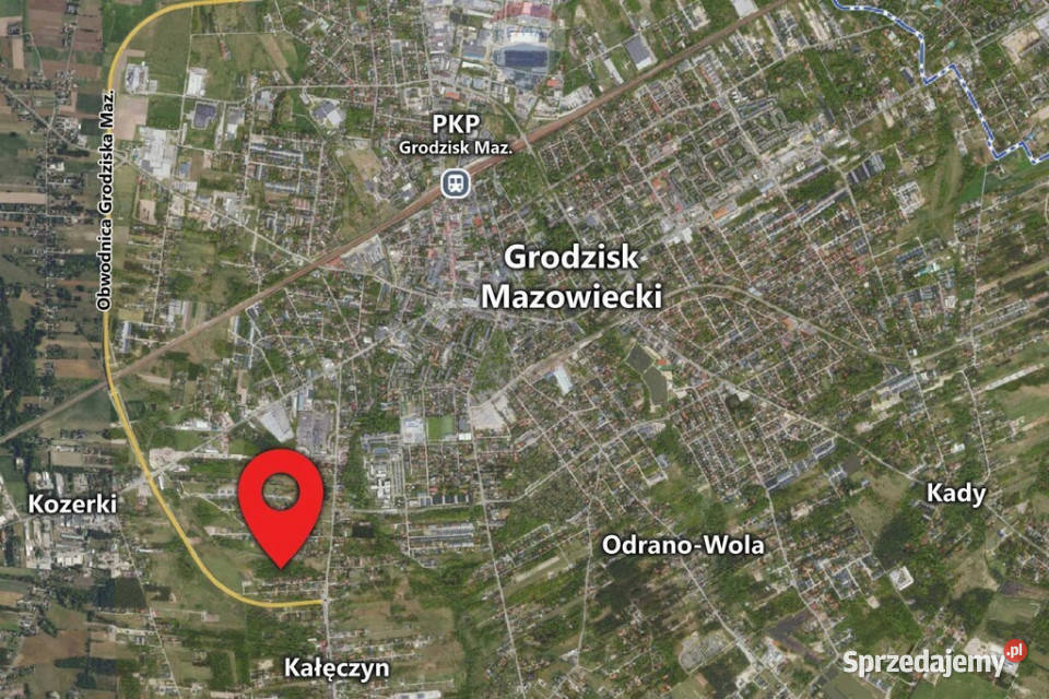 Grunty inwestycyjne 338 ha Kozery Grodzisk Maz utwardzona mazowieckie