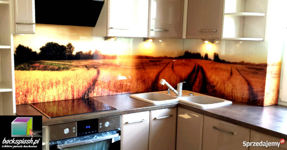Szklane panele kuchenne backsplash Remont i budowa Katowice usługi budowlane