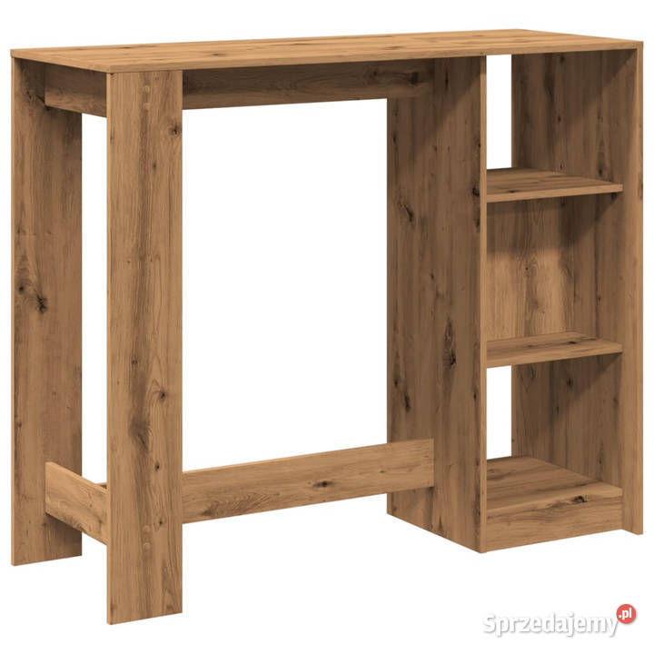 Stolik barowy z regałem dąb artisian 124x46x1035 mazowieckie Warszawa