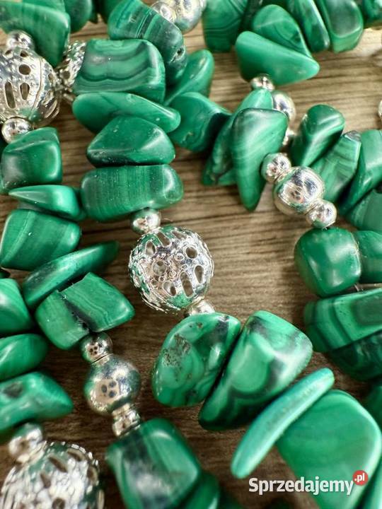 Naszyjnik z malachitu Legnica