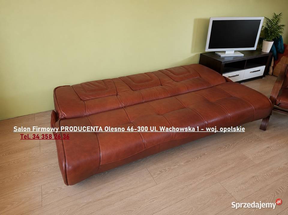 Nowy Komplet FINKA 3R11 w Skórze Naturalnej Chorzów