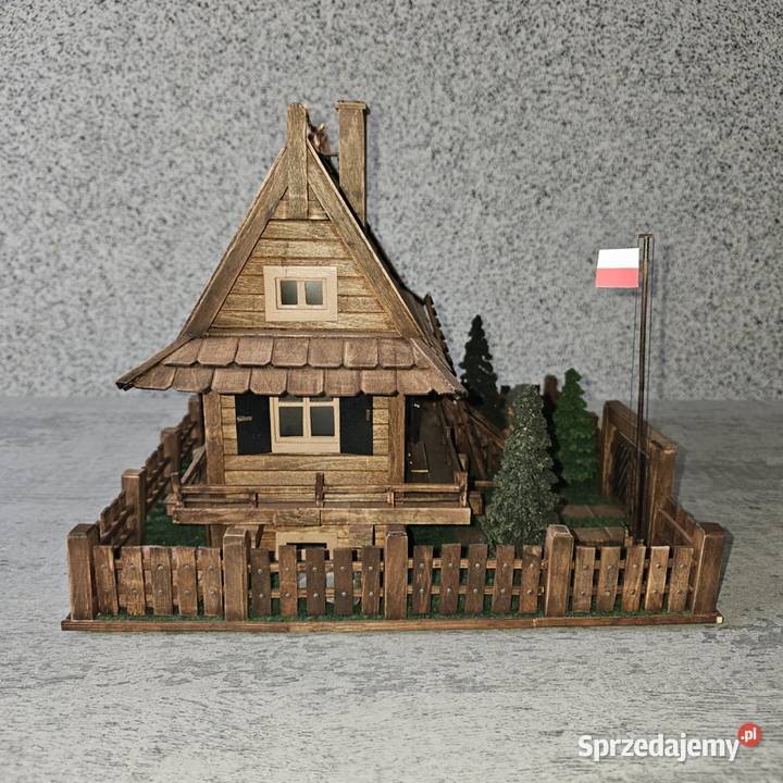 Makieta domku drewnianego Murowana Goślina
