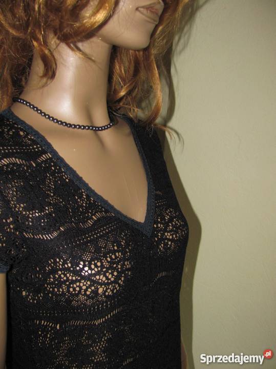 Koronkowa tunika czarna elegancka sexy LENEV Zamość sprzedam