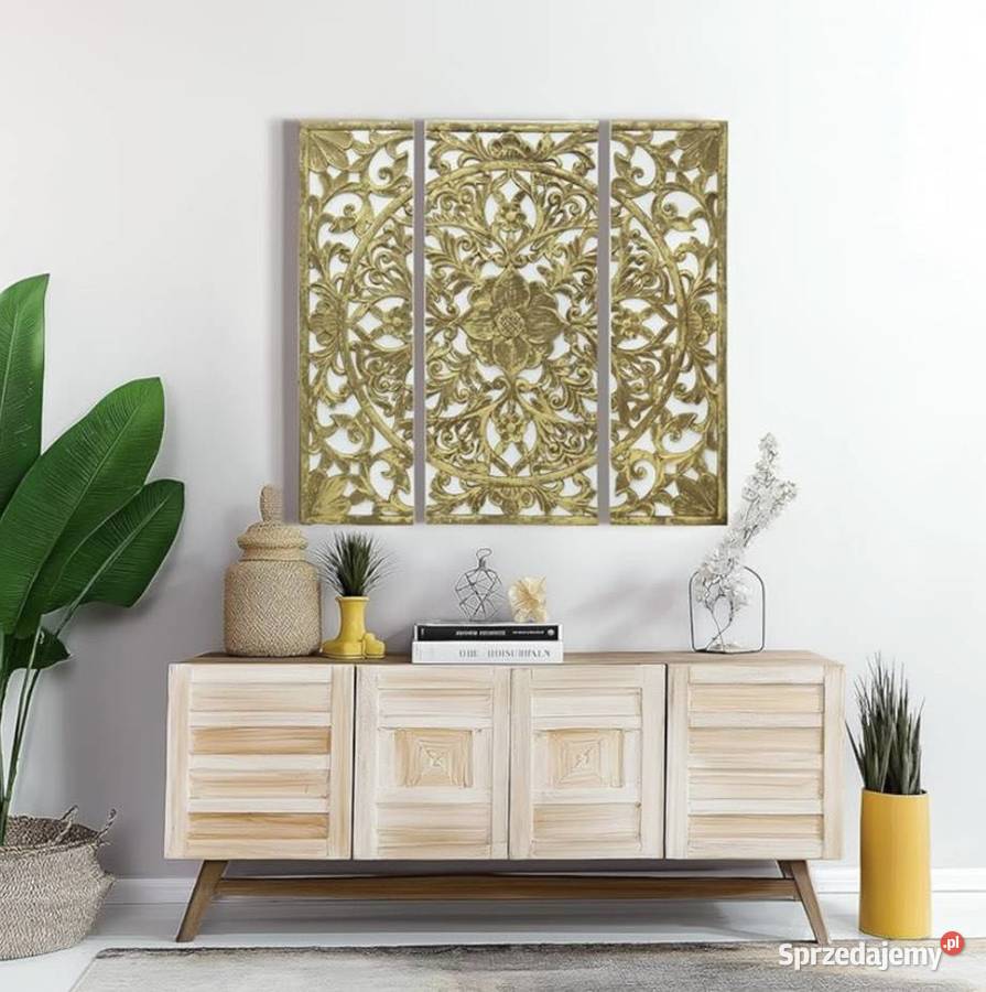 Dekoracja ścienna tryptyk kolor złoty Pozostałe małopolskie Olkusz sprzedam