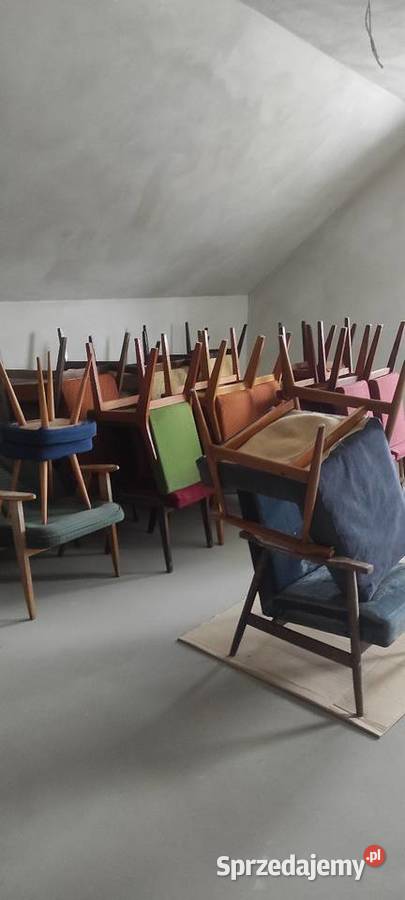 Krzesła AGA Chierowski vintage prl Krzesła Meble Grybów