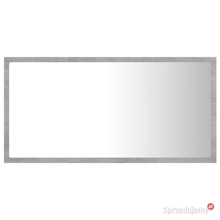 Lustro łazienkowe LED szarość betonu 80x85x37 Warszawa