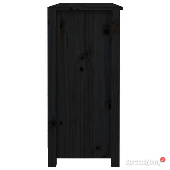 Szafka czarna 100x35x745 lite drewno sosnowe