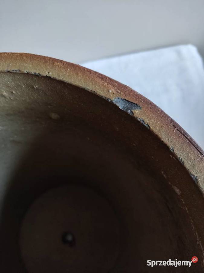 Donica doniczka duża ceramiczna gliniana fi 25 Głuchołazy sprzedam