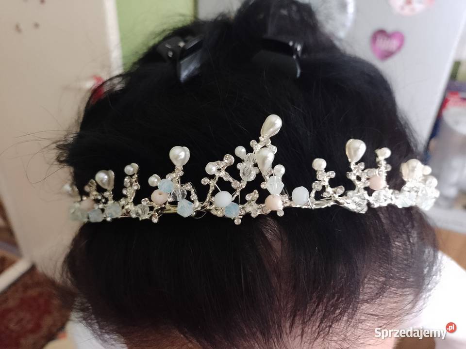 ZARAOzdobiona perłami opaska ślubna diadem Kraków