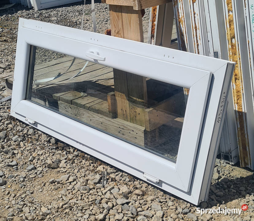 OKNA KacprzaK OKNO PCV 123X53Używane Plastikowe