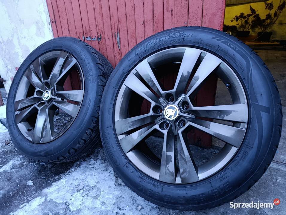 Alufelgi 18 5x112 skoda VW seat nowe opony Czerniewice