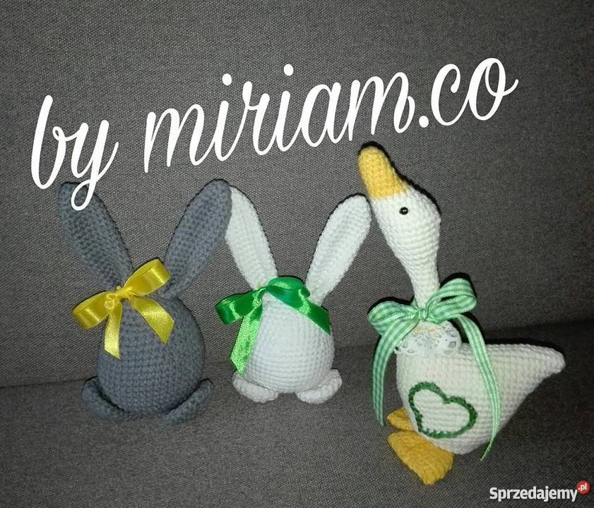 wielkanocne jajeczka szydełko Dekoracje i ozdoby