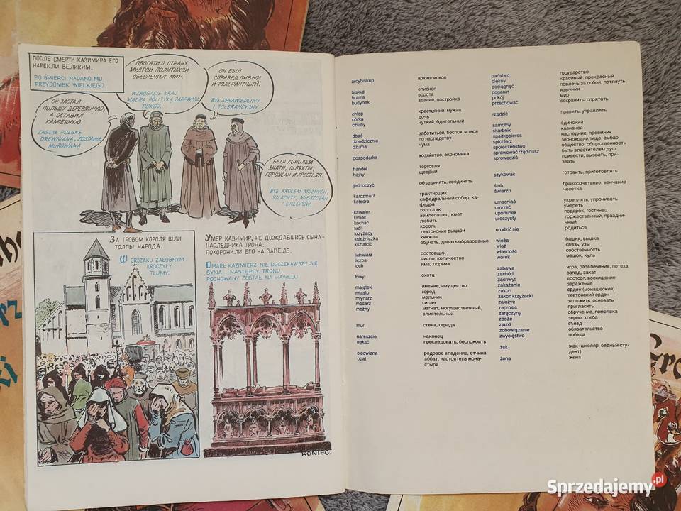 Kazimierz Wielki zestaw 4 komiksów różne wersje Gdynia