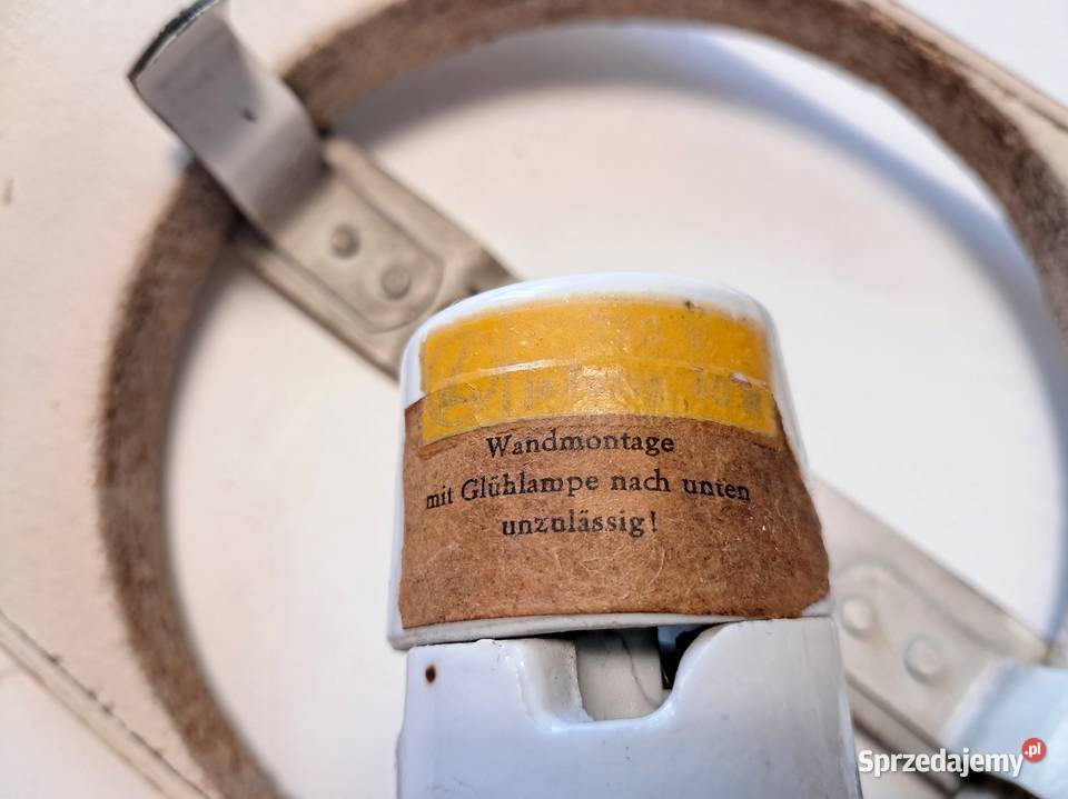 Szklana unikatowa lampa plafon kinkiet z lat 60 Kraków