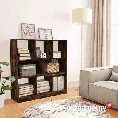 vidaXL Regał na książki przydymiony dąb