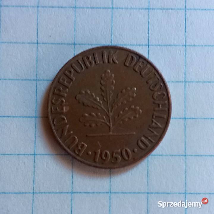 1 FENIG 1 PFENNIG 1950 F NIEMCY Piszczac
