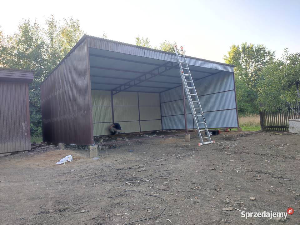 D161 Otwarty Garaż Blaszany Wiata Garażowa Hala Kielce
