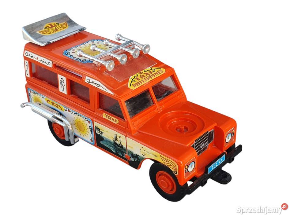 Stara zabawka samochód Land Rover taxi Cieszyn