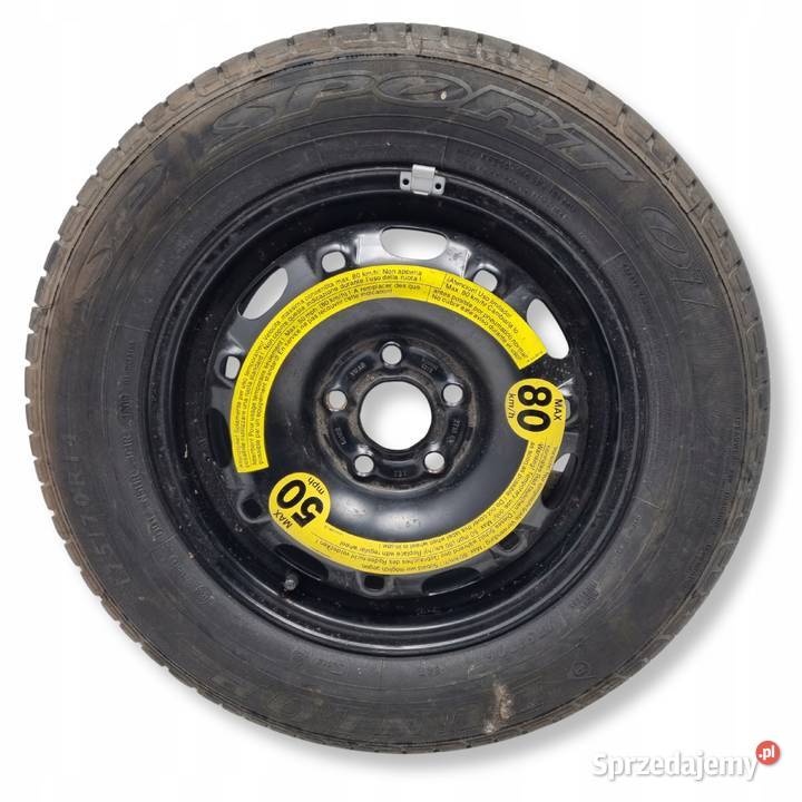 KOŁO ZAPASOWE VW Polo IV Fabia II Zapas felga stalowe Samochodowe