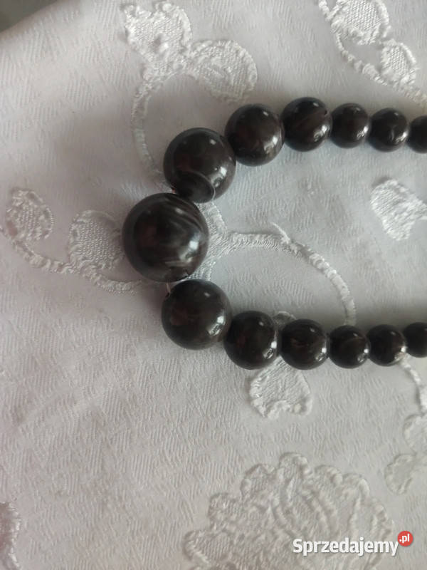 Korale w kolorze ciemnej czekolady śląskie Bielsko-Biała