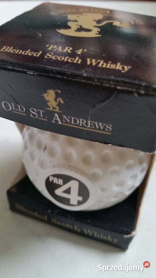 Pilka golfowa szklo Par 4 OLD ST ANDREWS Antyki, Sztuka, Kolekcje Puławy