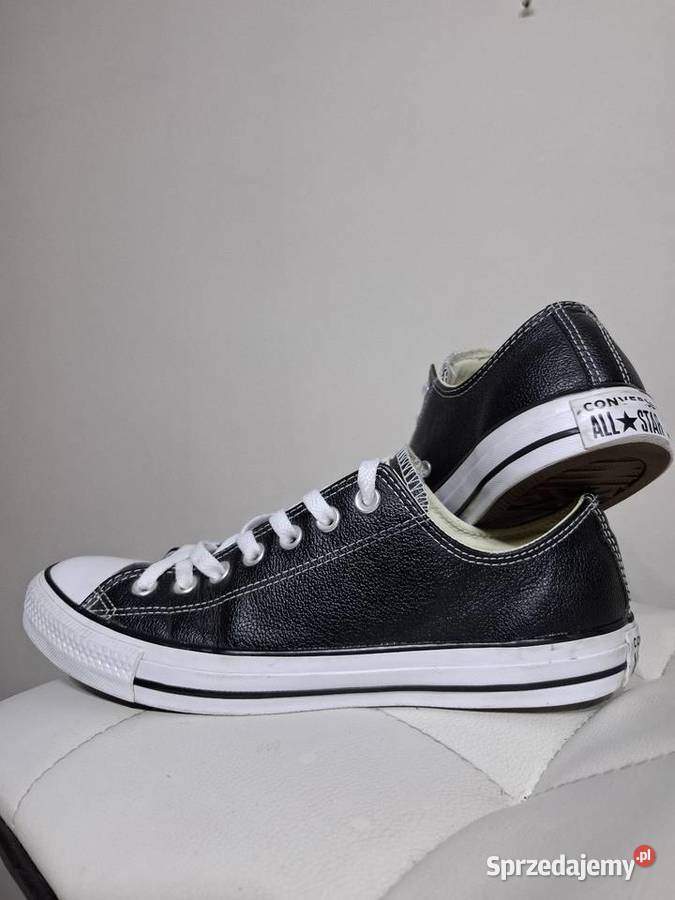 Converse 42 All Star skórzane trampki czarne Sportowe Kraków