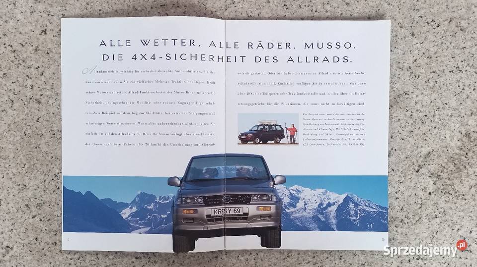 SSANG YONG Korando Musso Prospekty śląskie Bytom