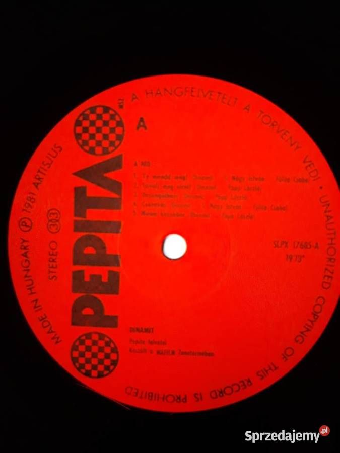 Archiwum węgierskiego rocka DINAMIT A Hid 1981 1 płyta Rzeszów sprzedam