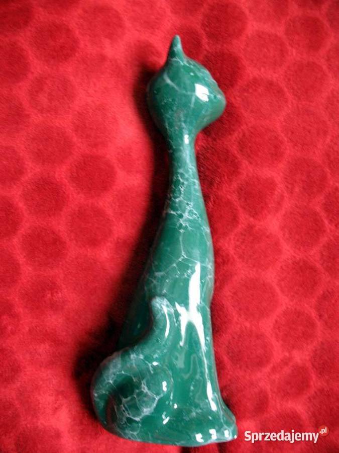 Kot duży elegancki kotek figurka porcelana 25 x Siedlce