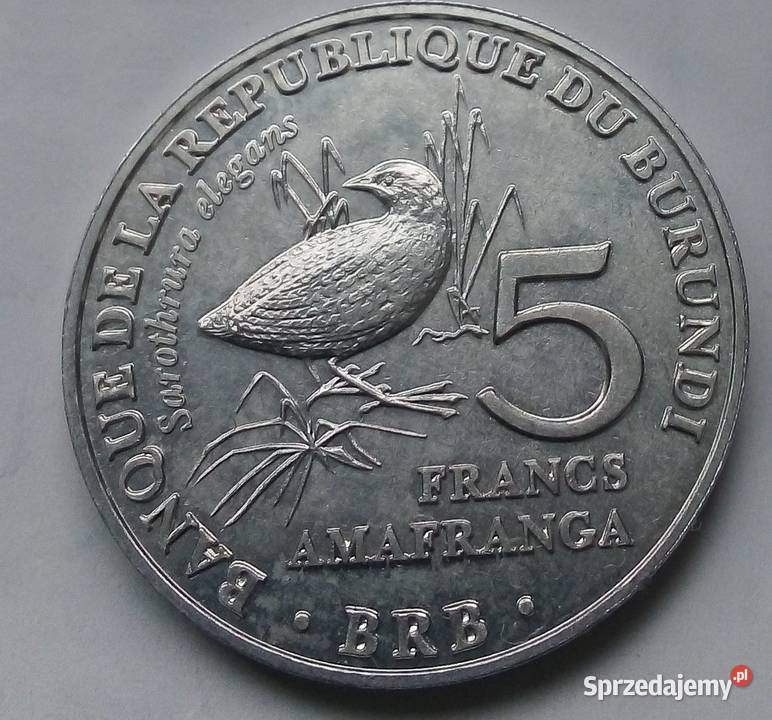 BURUNDI5 FRANCS2014 rPTAKŁADNA Legionowo