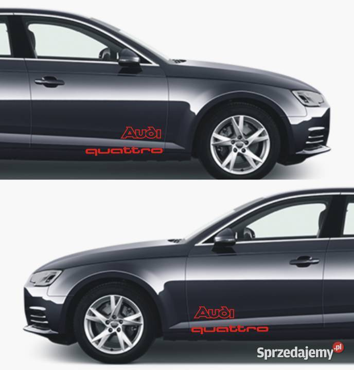 naklejki na samochód na drzwi AUDI QUATTRO Kraków