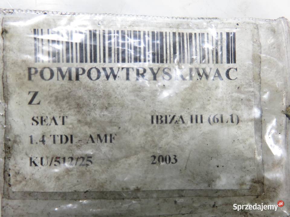 POMPOWTRYSKIWACZ SEAT IBIZA III 14 TDI Części samochodowe małopolskie