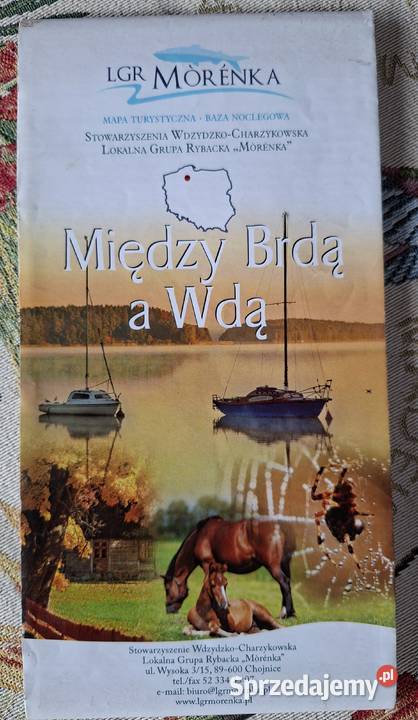 Między Brdą a Wdą mapa turystyczna 1100 000 Mapy i przewodniki Kraków