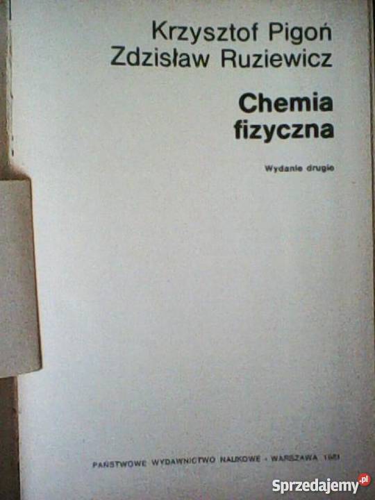 chemia fizyczna Pigoń Ruziewicz lubuskie Gorzów Wielkopolski