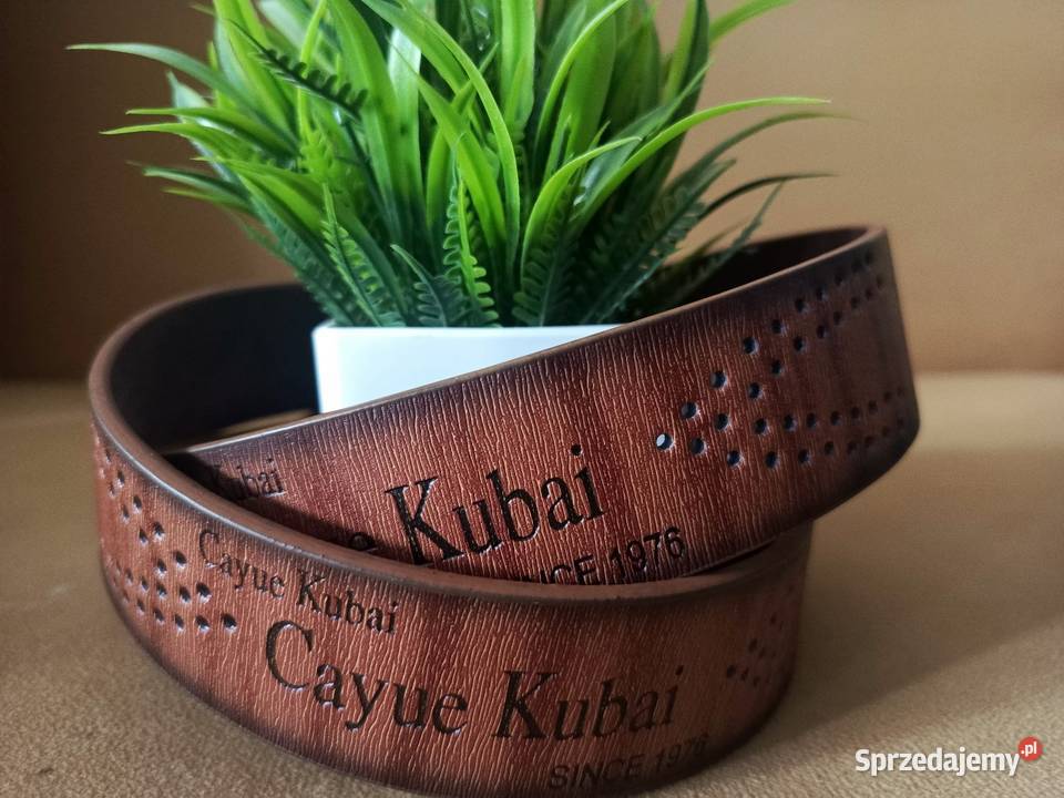 Pasek męski kamel Galanteria i dodatki lubelskie Lublin