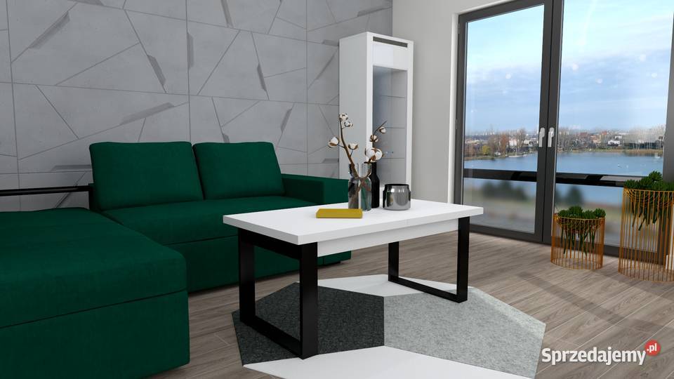 NOWOCZESNY STOLIK KAWOWY ŁAWA DO SALONU LOFT 65cm Radomsko