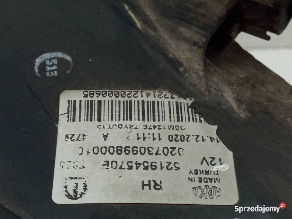 LAMPA TYŁ PRAWA SEDAN 521954570E Fiat Tipo II