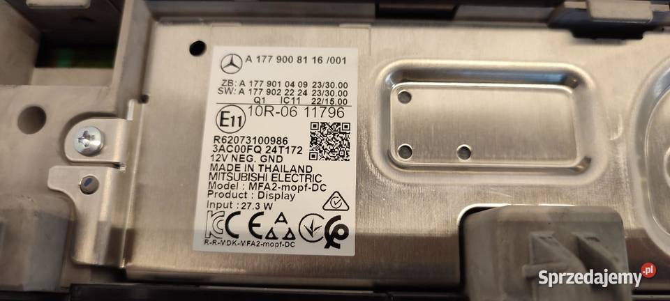 MERCEDES W247 WYŚWIETLACZ EKRAN A1779008116 dolnośląskie