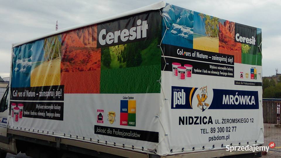 Plandeki z nadrukiem UV Twój mobilny billboard warmińsko-mazurskie Olsztyn