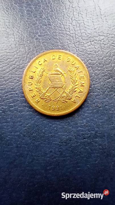 Stare monety 1 centavo 1991 Gwatemala Lesko