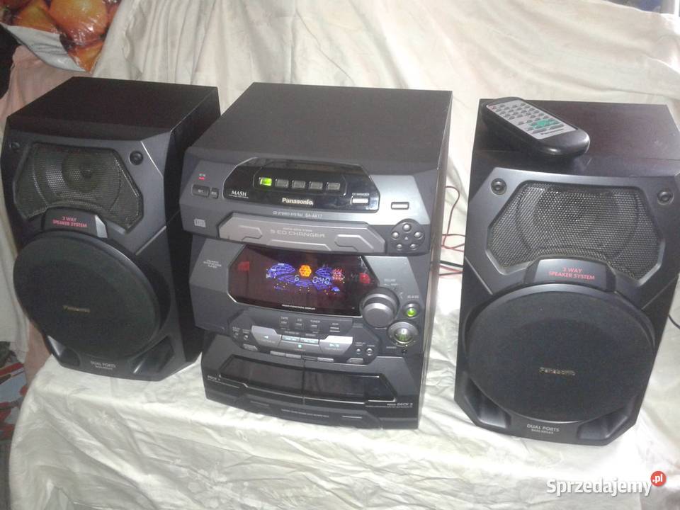 wieża PANASONIC 2x100w komplet z pilotem Ostrowiec Świętokrzyski