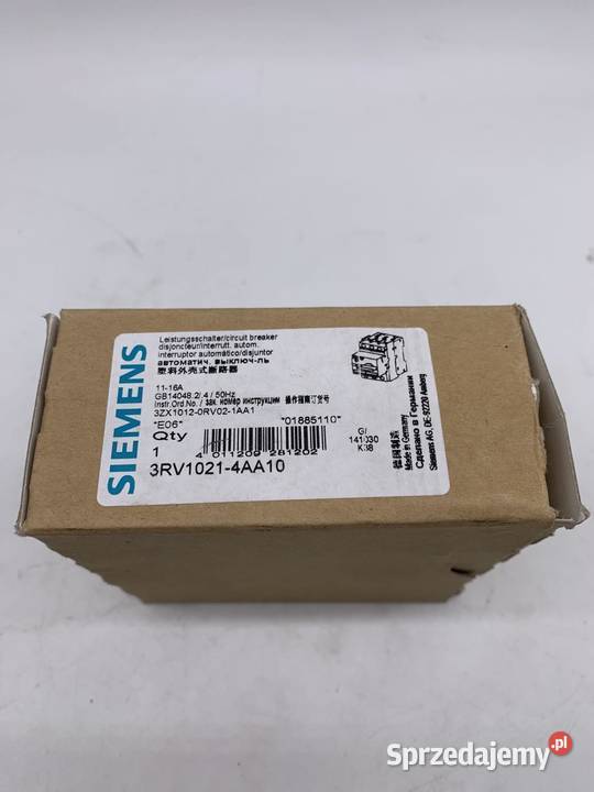 Siemens 3RV10214AA10 Wyłącznik silnikowy Warszawa