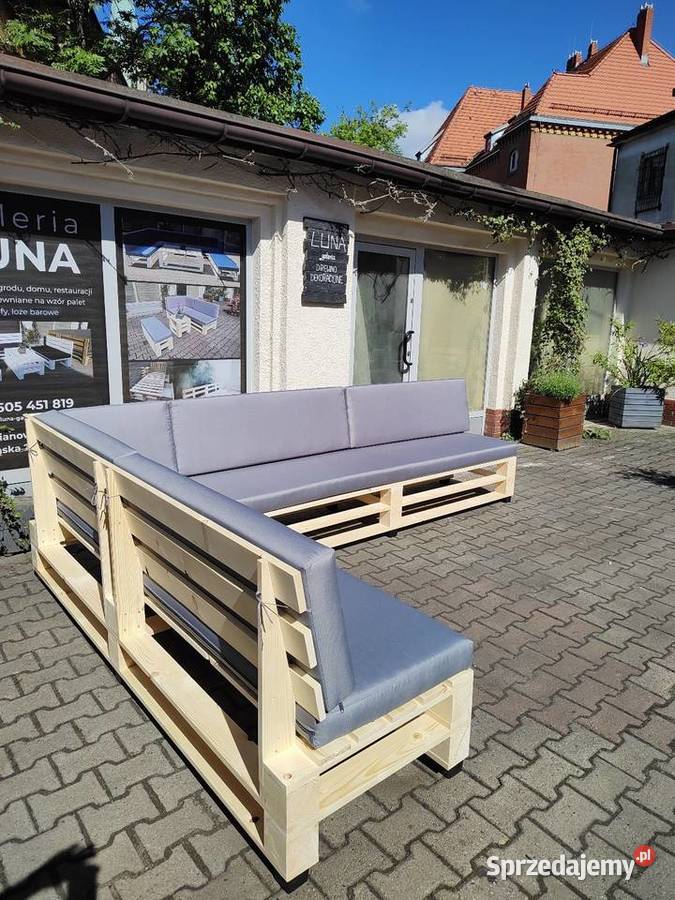 Narożnik ogrodowy drewniany na wzór palet Dom i Ogród Siemianowice Śląskie